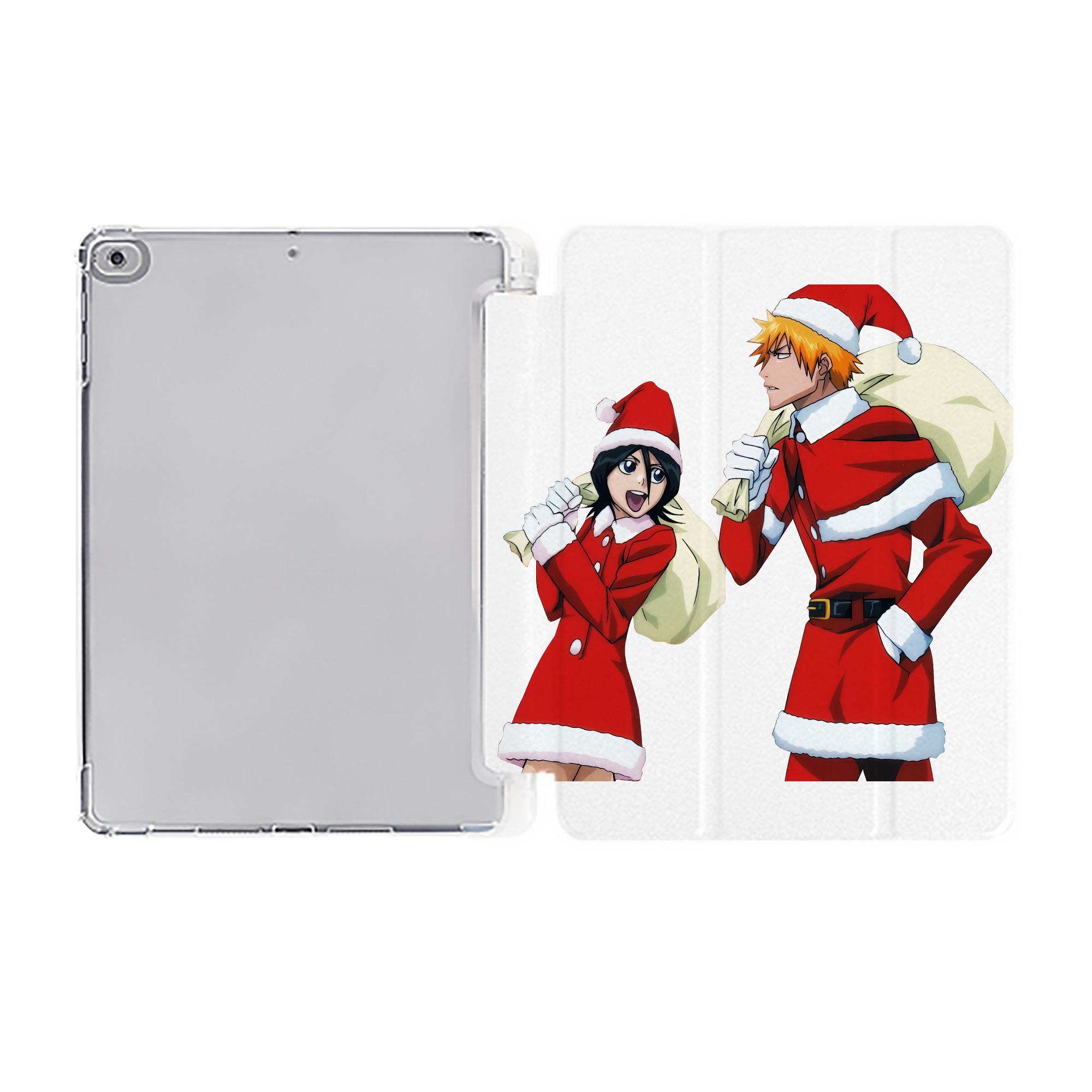 （画像用） ブリーチ 朽木ルキア BLEACH Kuchiki Rukia IPad ケース ペン収納付き 三つ折りスタンド PUレザー×シリコン 対応機種9.5/10.5/10.9インチ